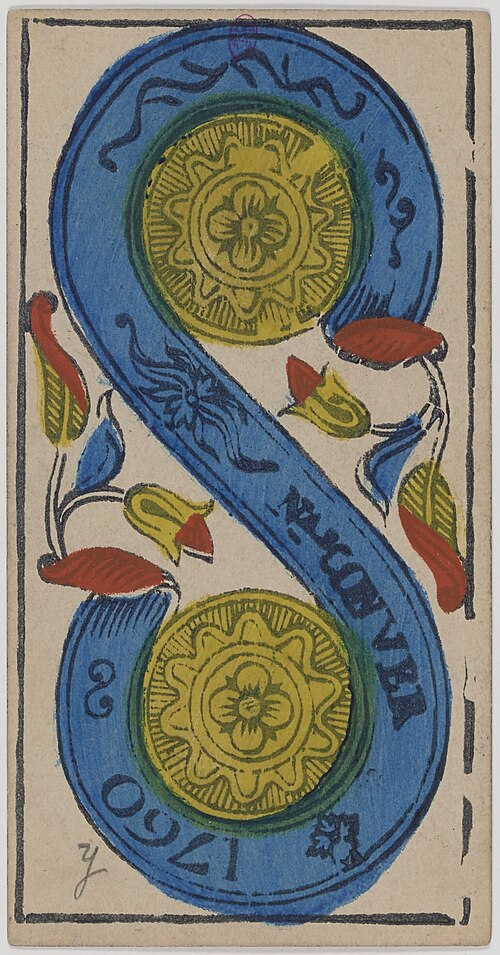 Two of Coins · Historical Tarot de Marseille