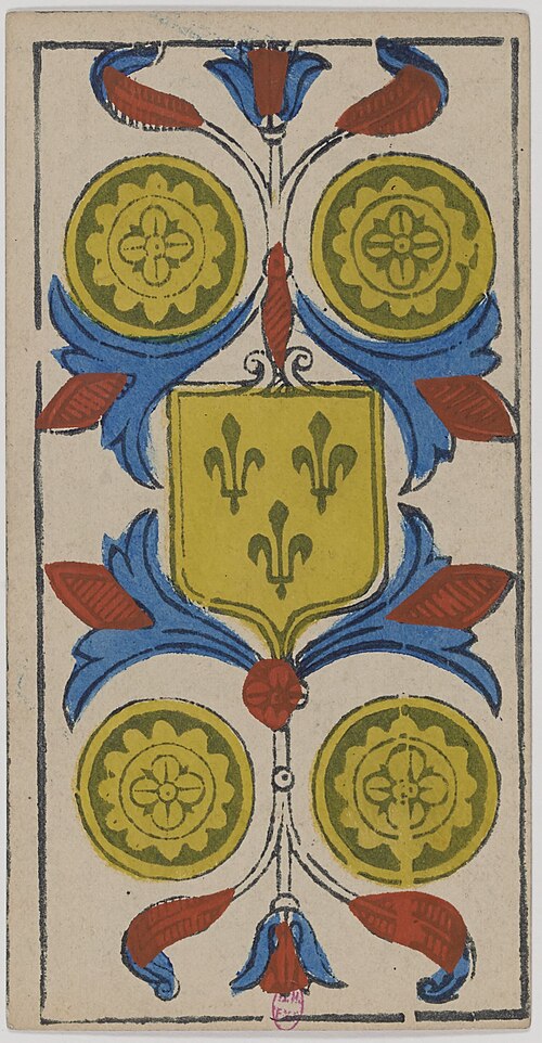 Four of Coins · Historical Tarot de Marseille