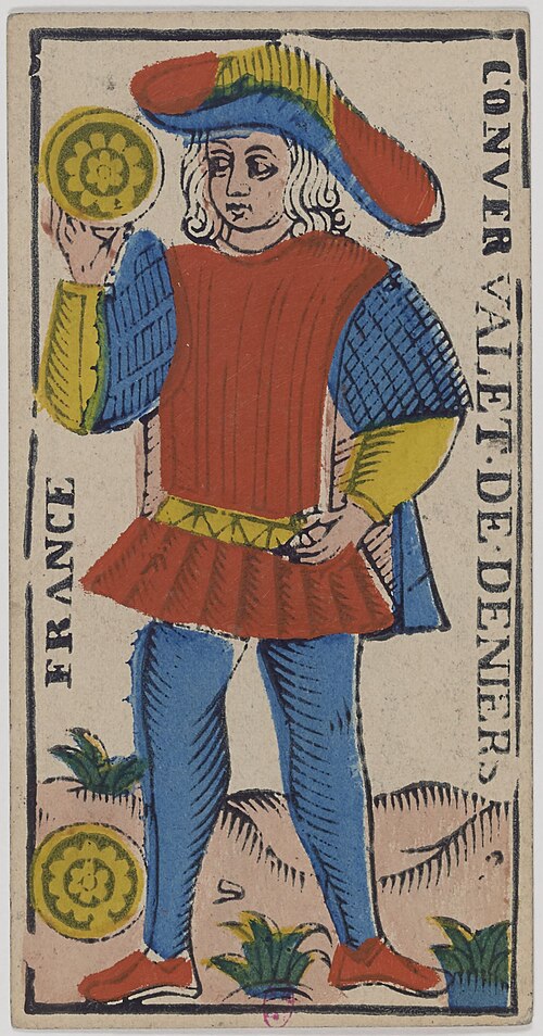 Page of Coins · Historical Tarot de Marseille
