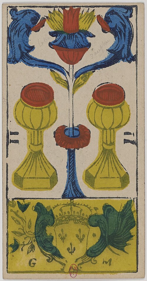 Two of Cups · Historical Tarot de Marseille