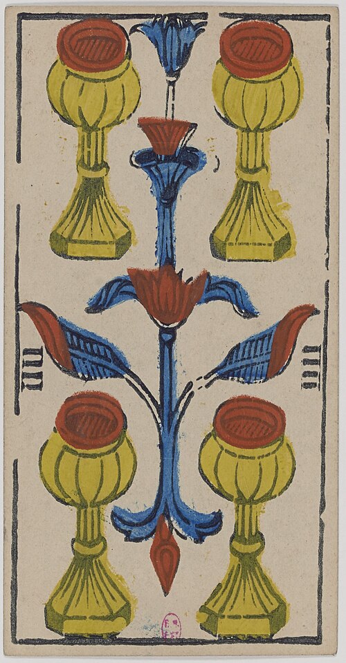 Four of Cups · Historical Tarot de Marseille