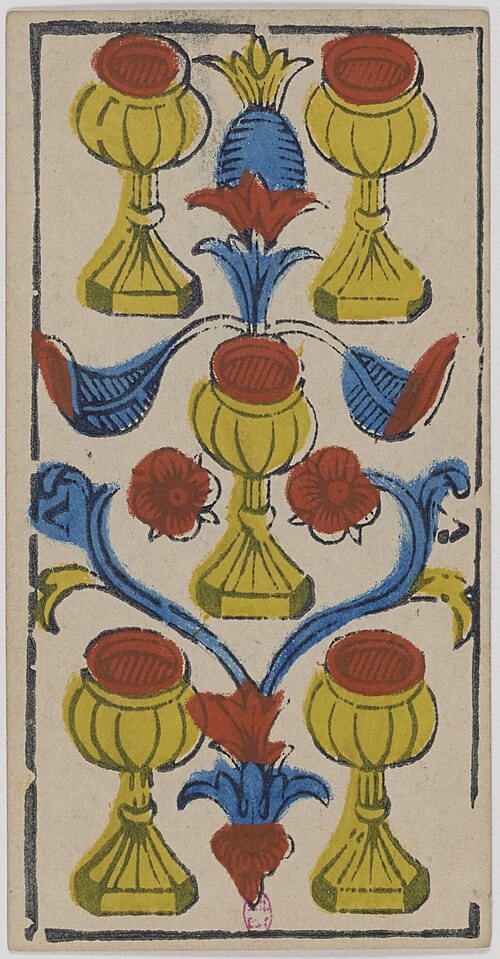 Five of Cups · Historical Tarot de Marseille
