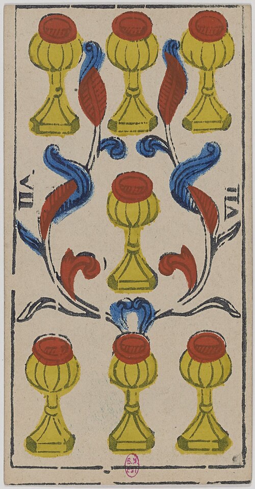 Seven of Cups · Historical Tarot de Marseille