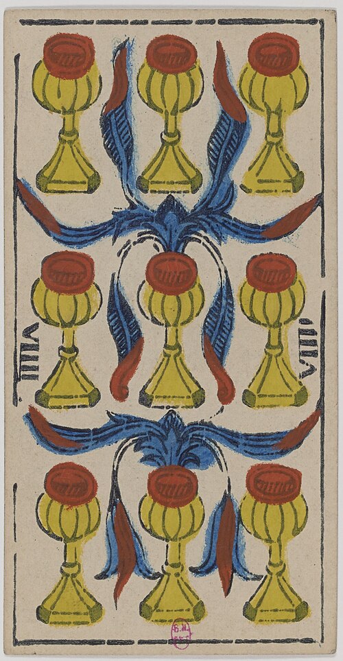 Nine of Cups · Historical Tarot de Marseille