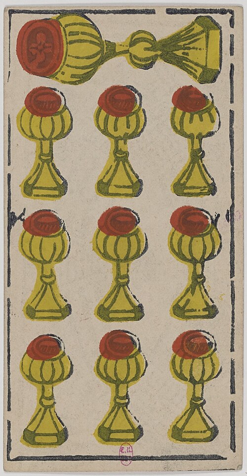 Ten of Cups · Historical Tarot de Marseille
