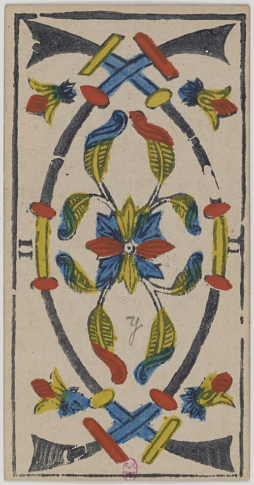 Two of Swords · Historical Tarot de Marseille