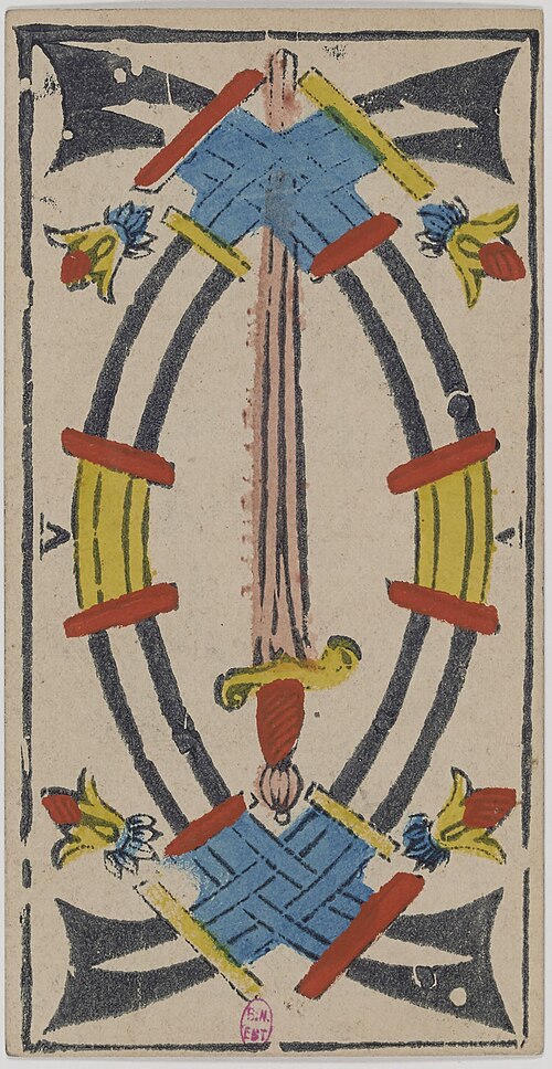 Five of Swords · Historical Tarot de Marseille