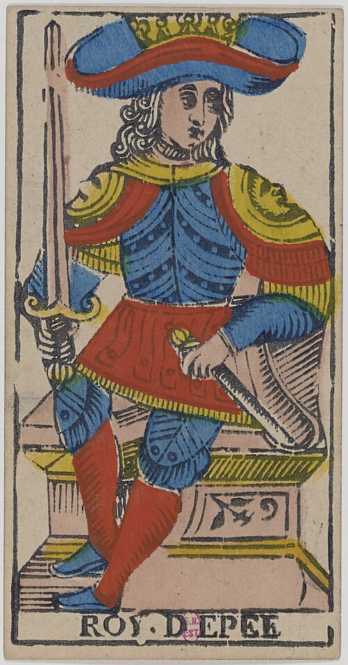 King of Swords · Historical Tarot de Marseille