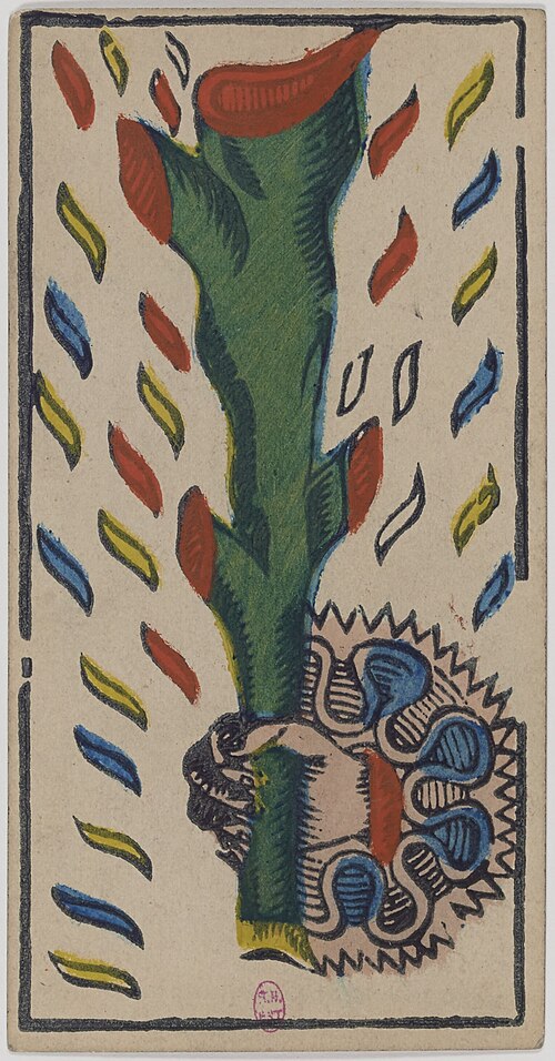 Ace of Wands · Historical Tarot de Marseille