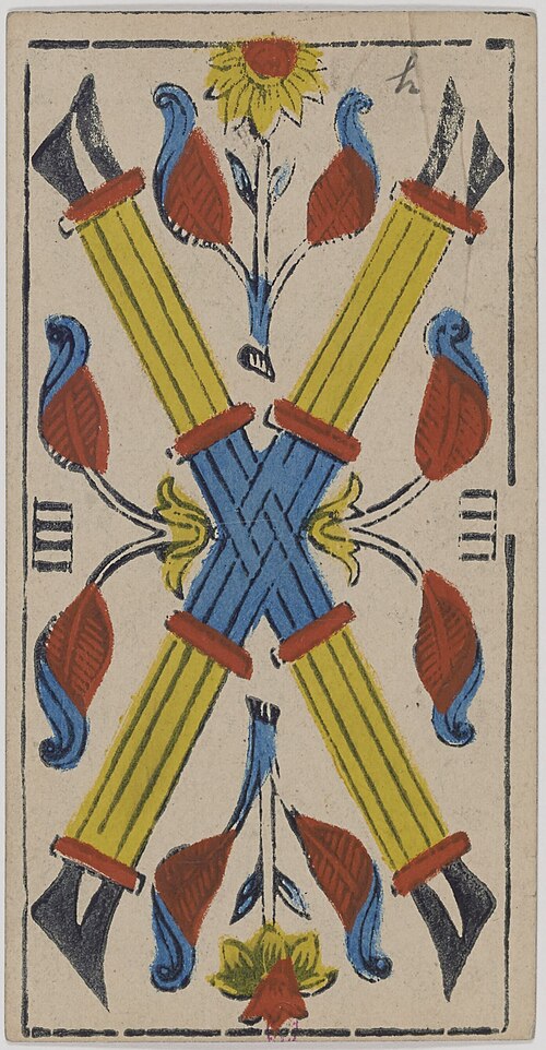 Four of Wands · Historical Tarot de Marseille