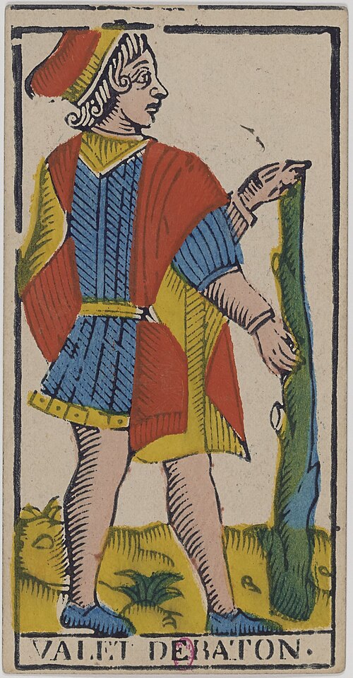 Page of Wands · Historical Tarot de Marseille