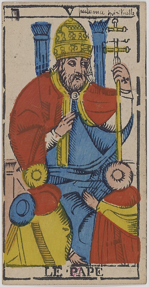 The Pope · Historical Tarot de Marseille
