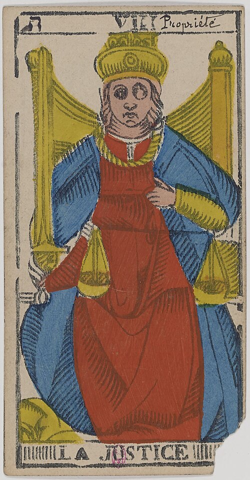 Justice · Historical Tarot de Marseille