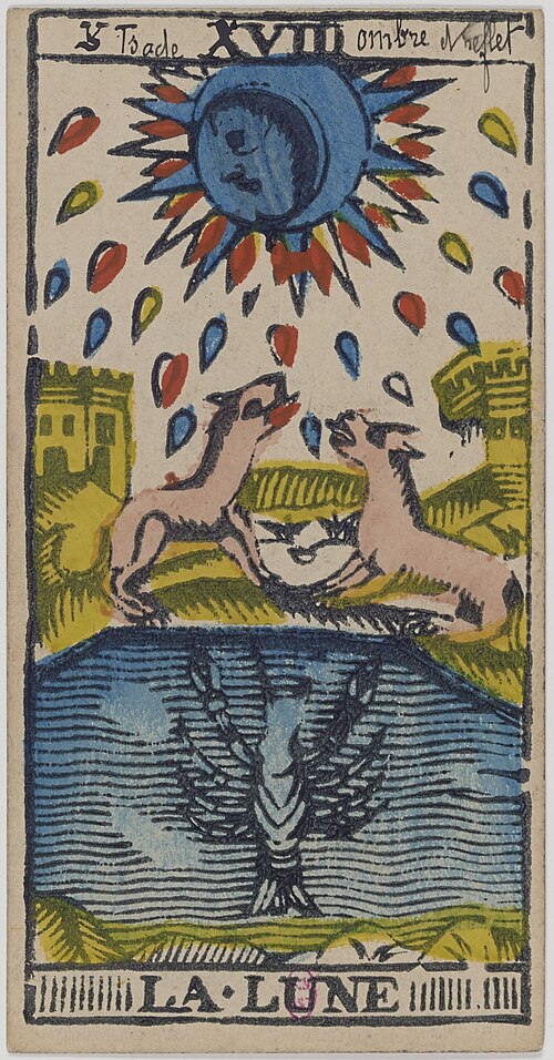 The Moon · Historical Tarot de Marseille